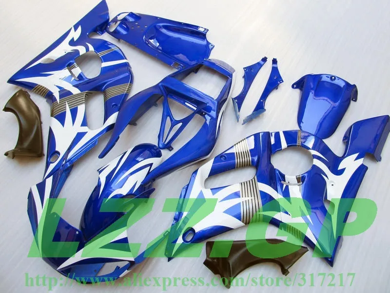 

Injection 100%NEW blue white fairings for Yamaha YZF-R6 98-02 YZF R6 98 99 00 01 02 YZF 600 R6 1998 - 2002 #11RT fairing kits
