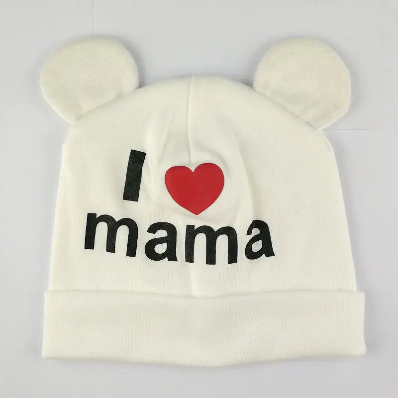 Bnaturalwell милые облегающие шапки I Love Mama для маленьких девочек и мальчиков хлопковая
