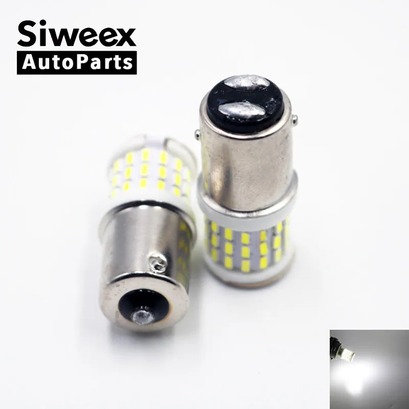 1 шт. Керамика P21W 1156 BA15S 1157 BAY15D 3014 57SMD Автомобильный светодиодный лампы