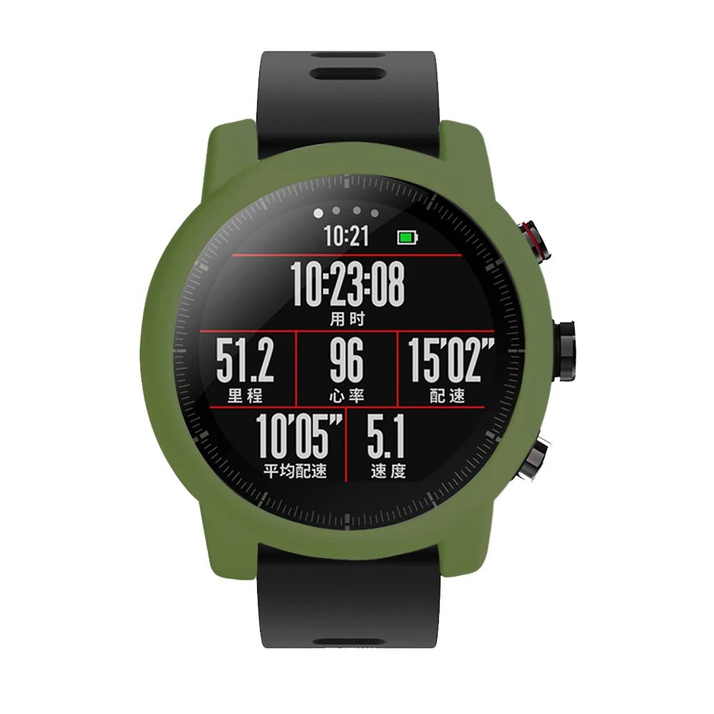 Защитная оболочка для Xiaomi Huami для Amazfit 2/2S Stratos полная Рамка силиконовый защитный чехол для amazfit 2 часы Stratos рамка