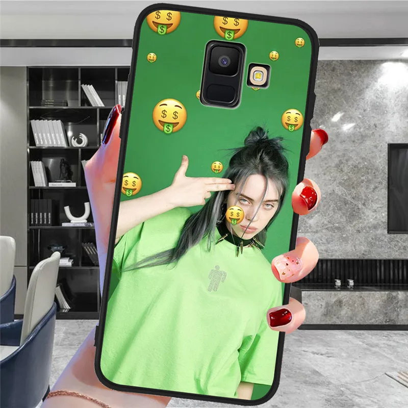 H1806 Billie eilish для samsung Galaxy A9 A8 A7 A6 A5 A3 J3 J4 J5 J6 J8 плюс M30 A40S A10 A20E чехол для телефона чехол Coque Etui - Цвет: H1806