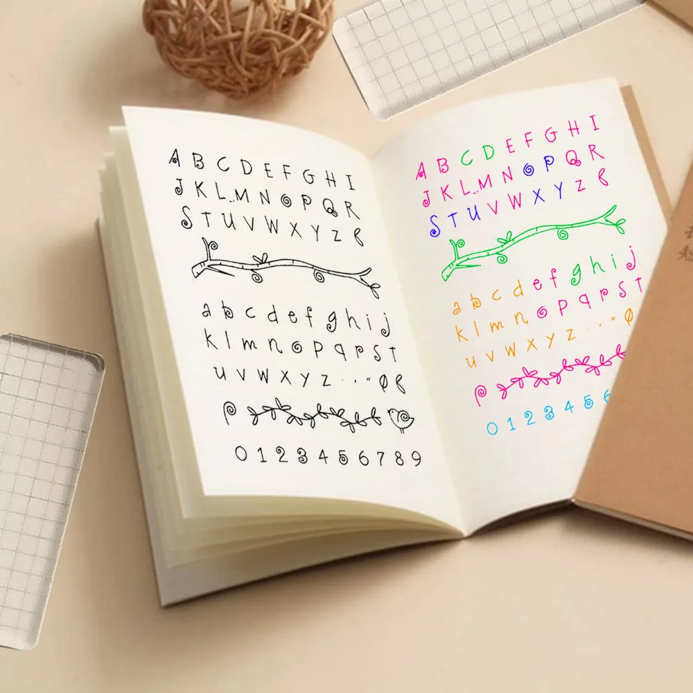 2 лист прозрачной силиконовой чернильные печати Inkpad штампа аксессуары для DIY