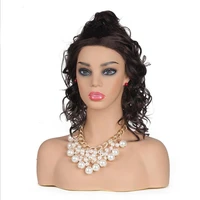 high grade female realistic fiberglass mannequin head bust sale for wig jewelry hat earring display nice dummy tete mannequin