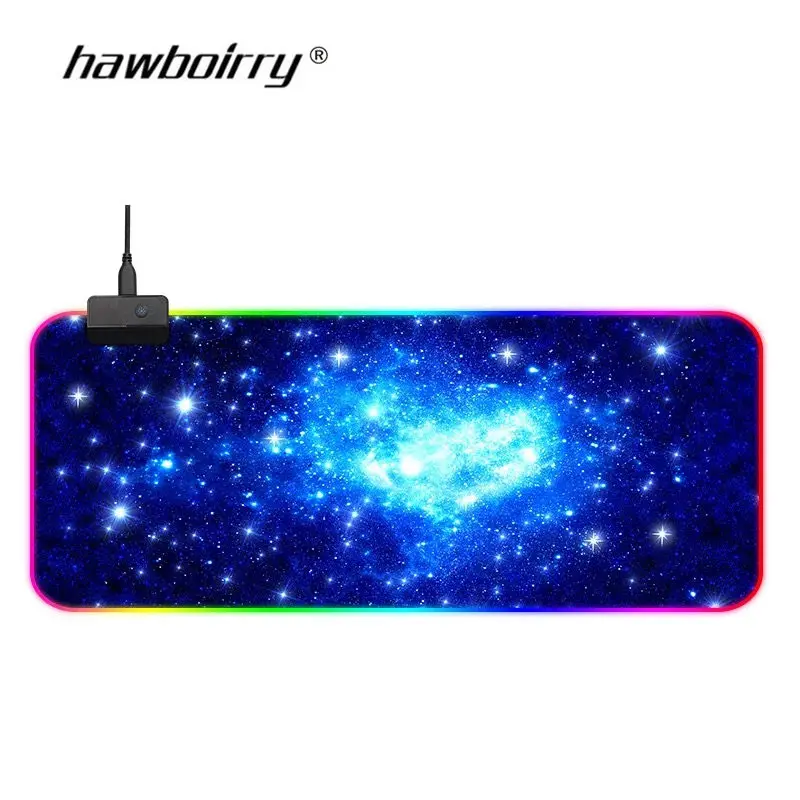 Gypsophila светящаяся игровая коврик для мыши цветной Большой светящийся USB