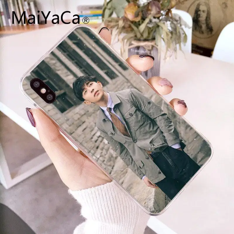 MaiYaCa Idol Allen Deng Lun прозрачный мягкий чехол на мобильный телефон для Apple iphone 7 7plus X 8 8plus