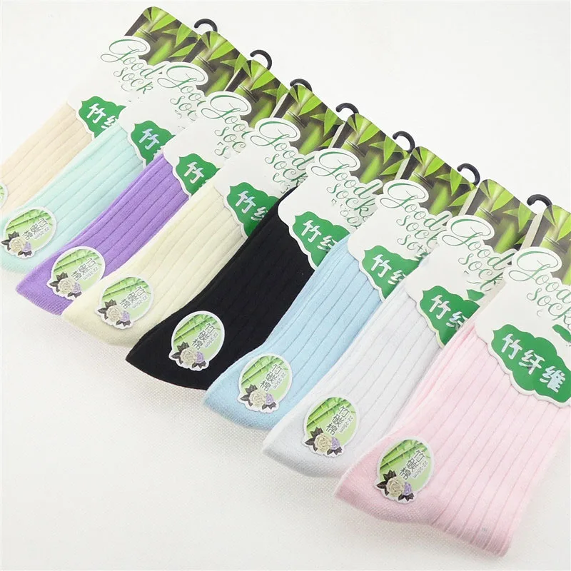 Носки женские из бамбукового волокна 6 пар весна лето|fashion woman socks|women fashion sockswomen socks