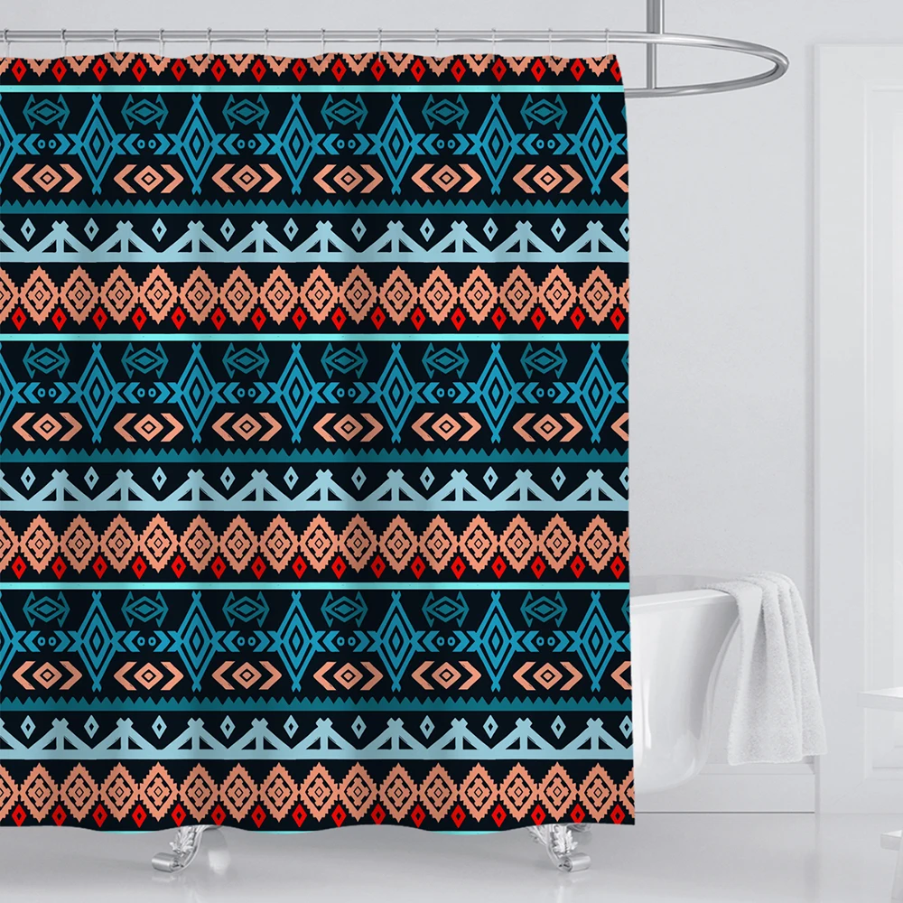 

bohemia bath curtain shower waterproof polyester fabric bathroom curtain cortina ducha cheap price