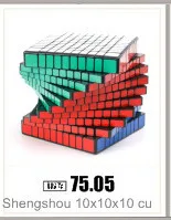 Zcube 3x3x3 56 см Профессиональный Магический кубик голубой светильник Прозрачный светящийся соревновательный скоростной пазл Обучающие кубики для детей