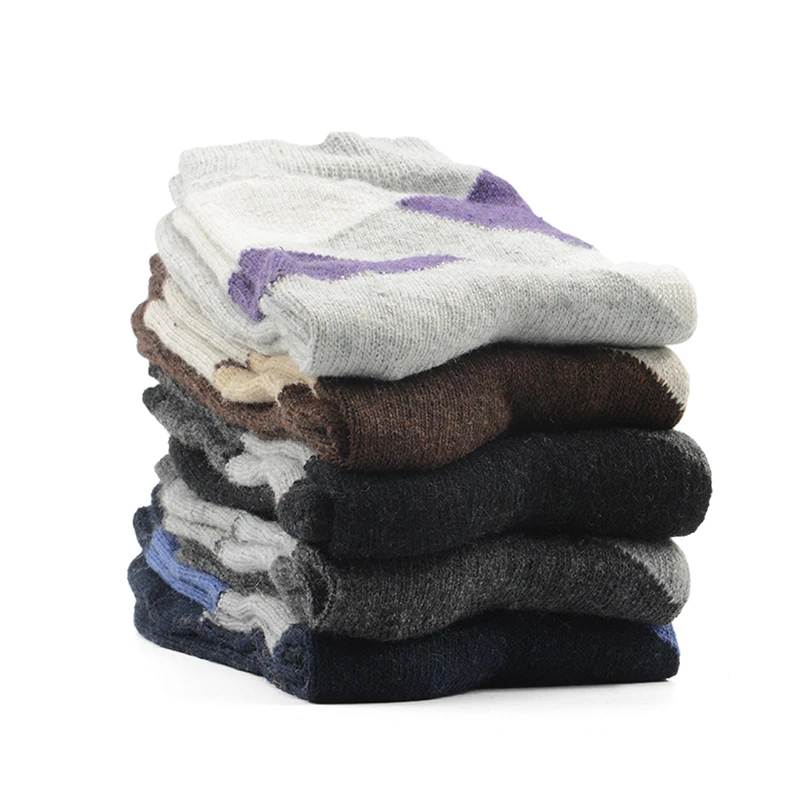 AZUE зимние носки в винтажном стиле 5 пар мягкие теплые шерстяные Повседневные для