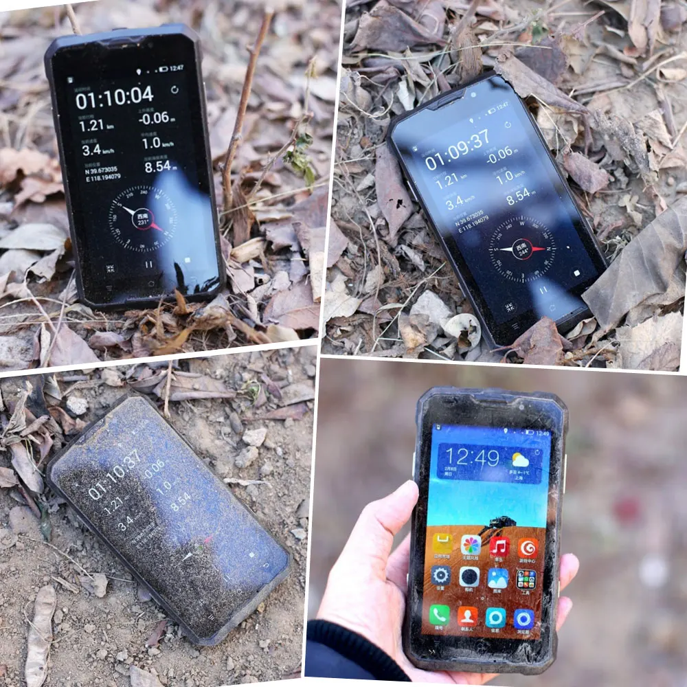 Прочный IP68 Телефон водонепроницаемый ударопрочный " AMOLED экран SANTIN# Armor Plus 16G Octa Core 4G LTE Android сотовый телефон смартфон