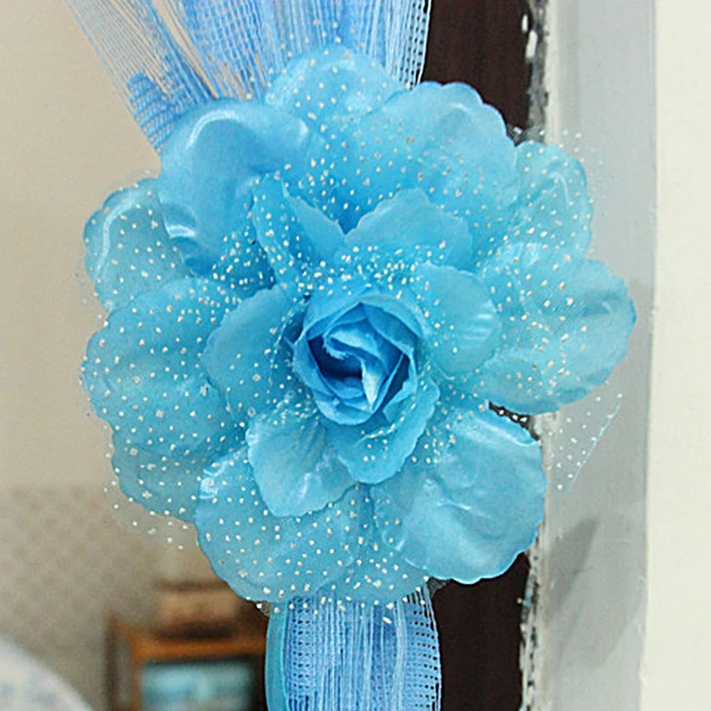 Лучший 13 см большой цветок пиона зажим для занавески на завязки проверочный