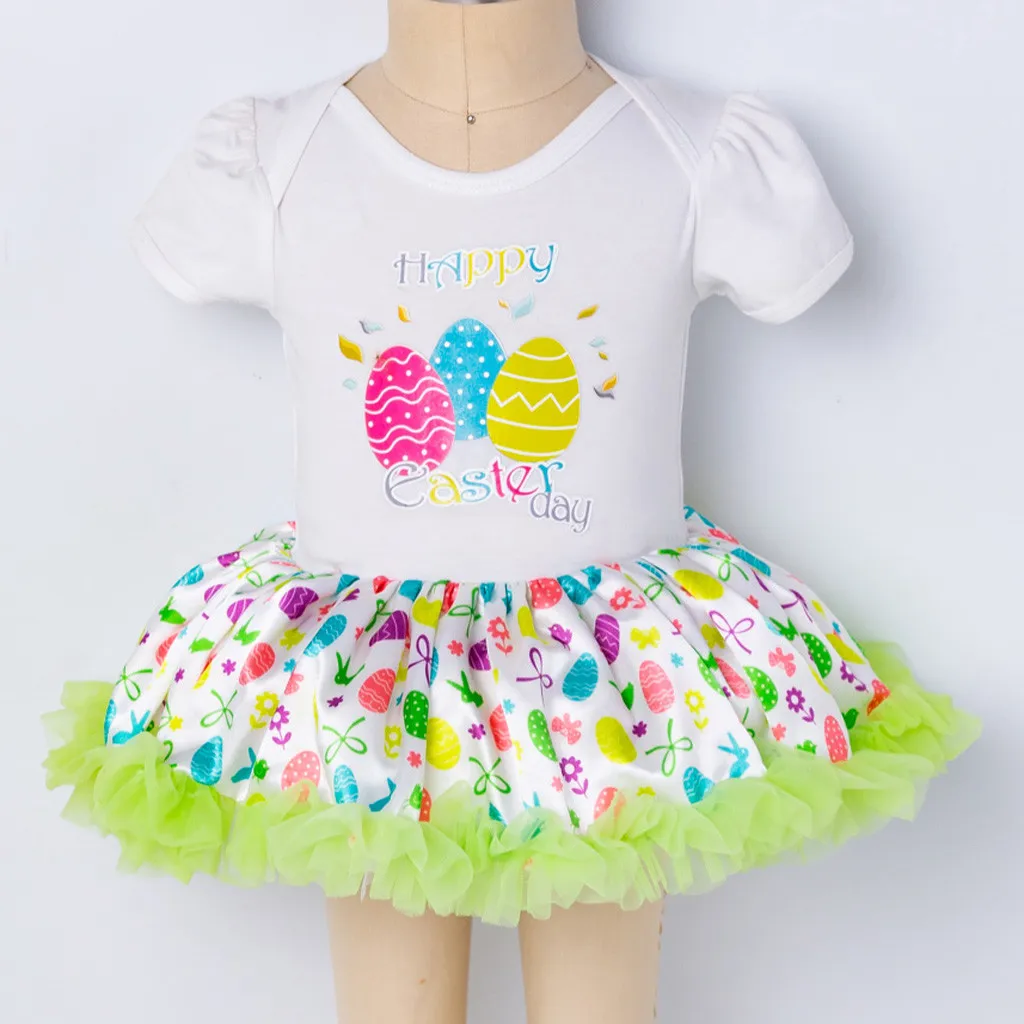 Toddler Newborn Baby Girls Girl clothes set Floral Princess Easter Eggs Tutu Dress Outfits Set | Детская одежда и обувь