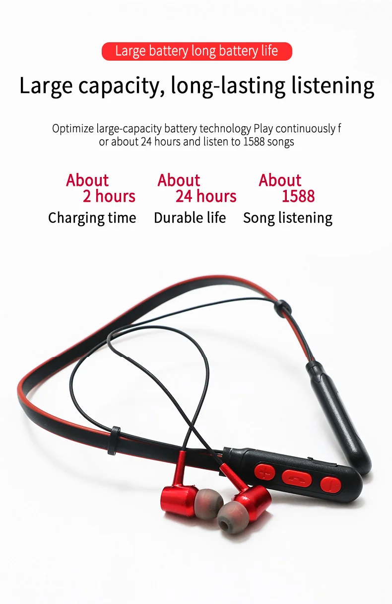 Bluetooth наушники беспроводные BT5.0 наушники для бега спортивные басы звук беспроводные наушники с микрофоном для Iphone samsung
