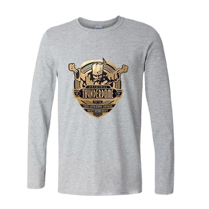 Забавный Графический Harajuku Thunderdome хардкор синий Длинные рукава футболка|long sleeve t