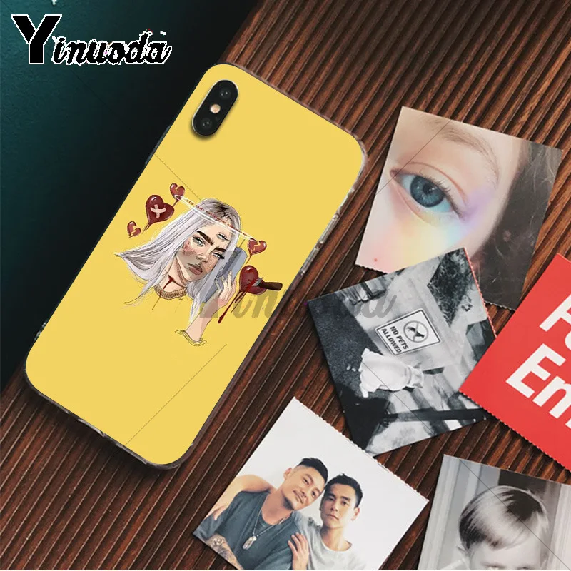 A10 Yinuoda Billie Eilish 13 Девушка ТПУ чехол для телефона оболочка для Apple iPhone 8 7 6 6S Plus X XS MAX 5 5S SE XR Чехлы для мобильных телефонов - Цвет: A10