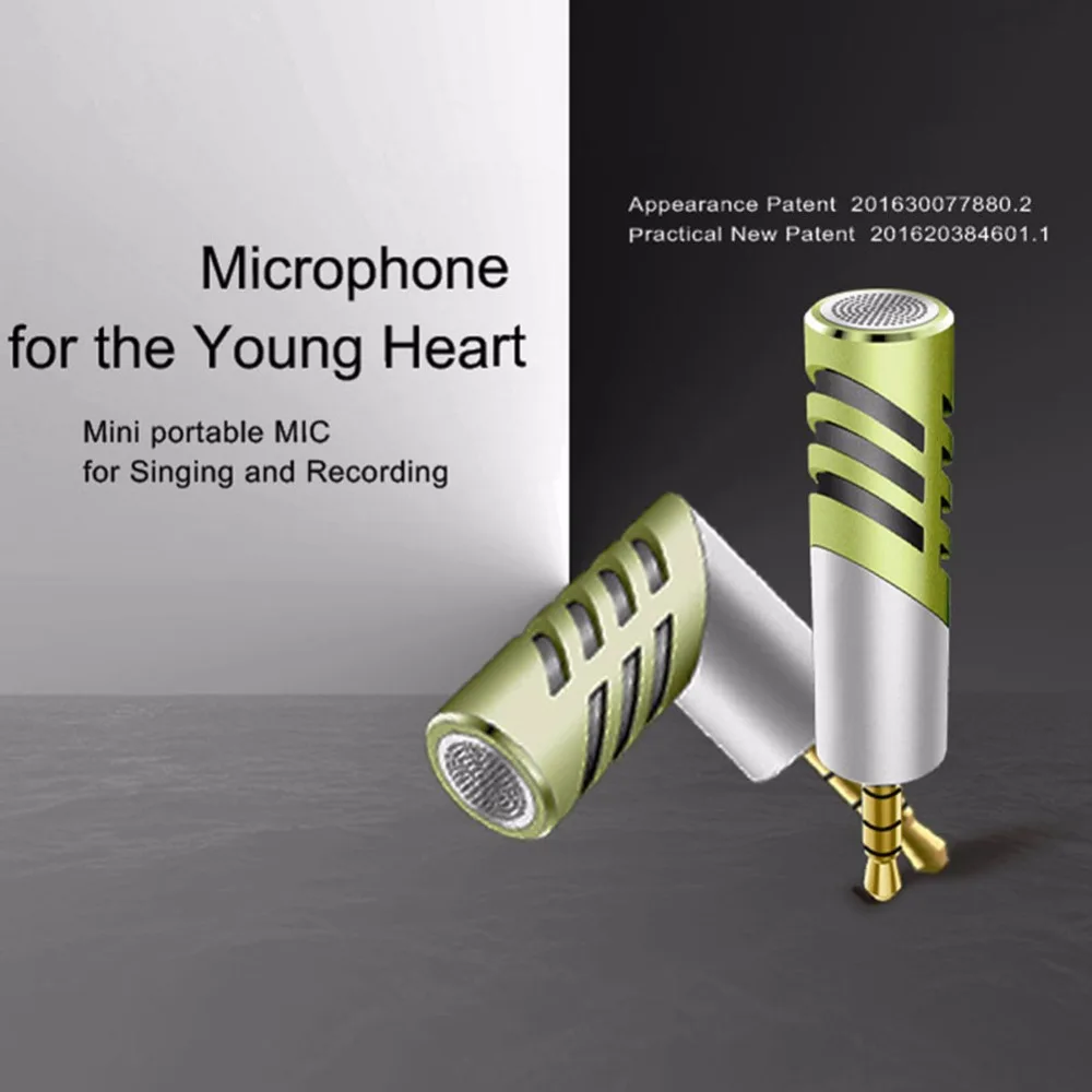 R1 3 5 мм аудио-видео Запись микрофон мини поворотный мобильного K-Song