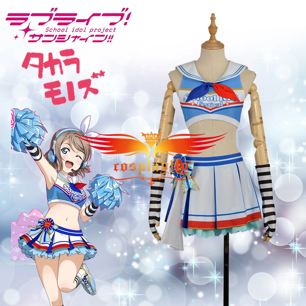 Милый! Солнечный свет! Aqours Watanabe You болельщик отряд Cheer команда черлидеров