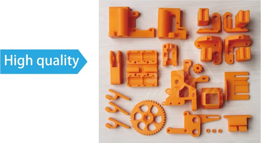 Красочные Reprap i3 Rework 3d принтер PLA требуется PLA Пластиковые части набор печатных деталей Mendel i3