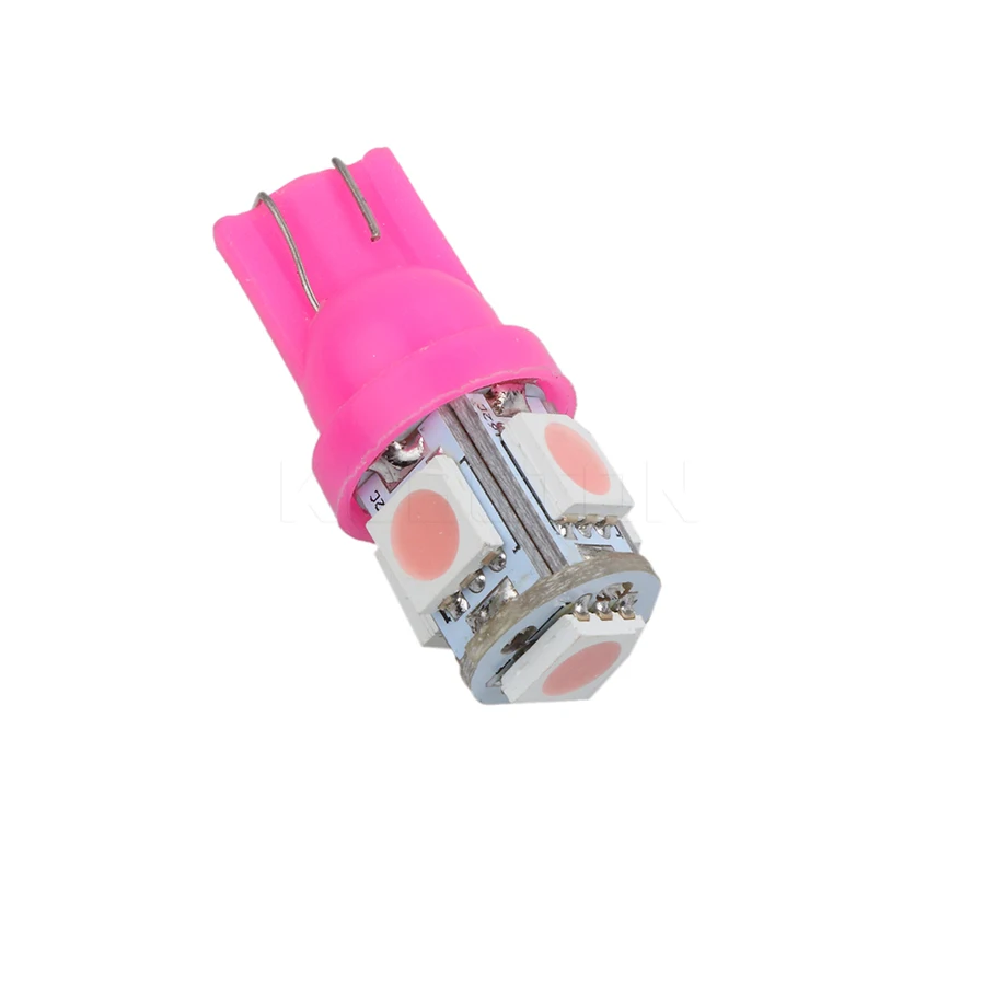 100 шт. T10 5SMD 5050 автомобильный ксеноновый светильник светодиодный 12 в 1 Вт W5W 194 6