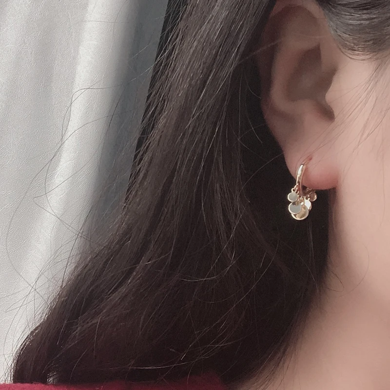 Модные женские серьги, 925 пробы, серебряные, маленькие, с блестками, круглые серьги для женщин, свадебные серьги,, Черная пятница, предложения