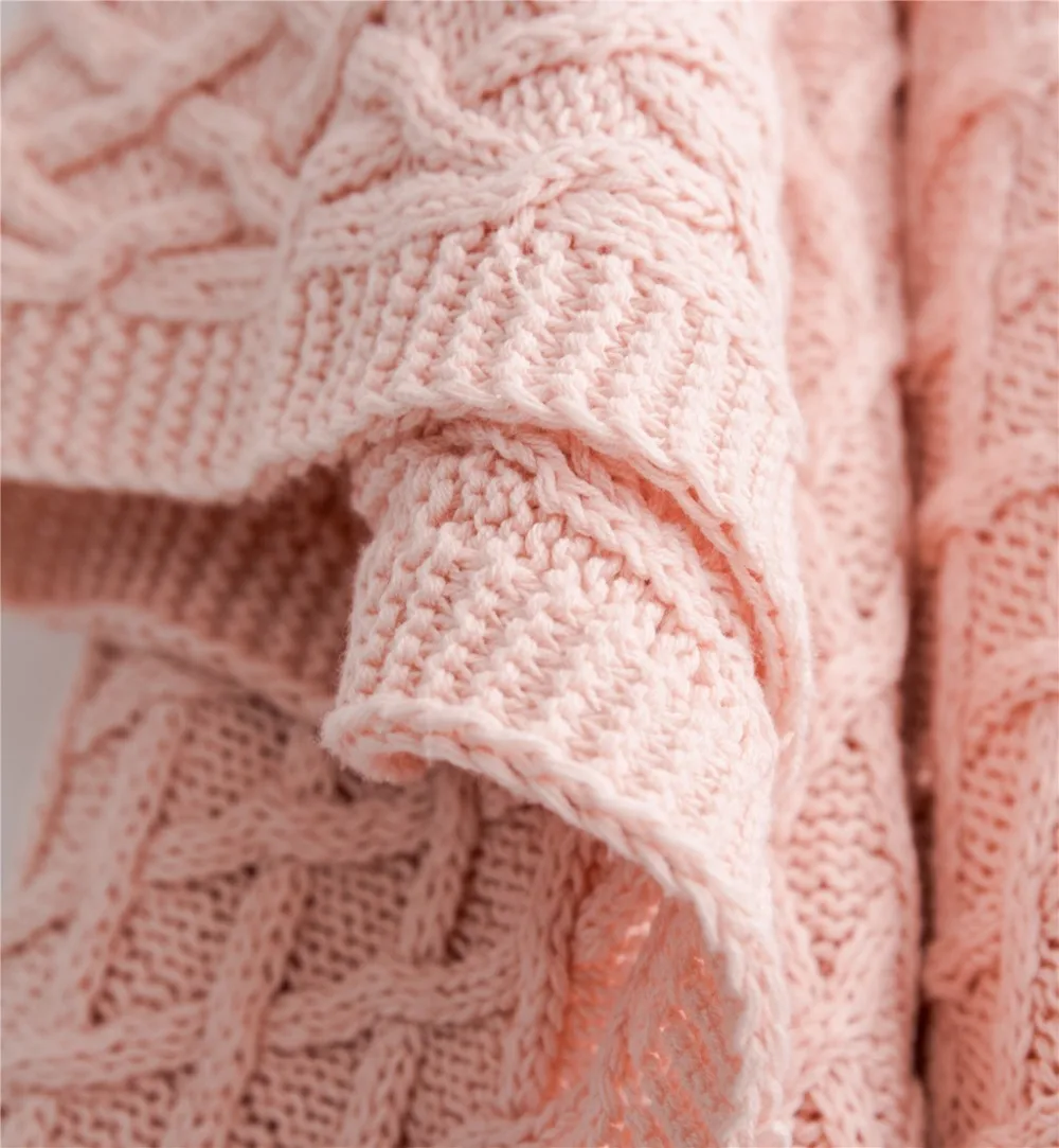 Бесплатная доставка однотонное розовое зеленое серое трикотажное покрывало с