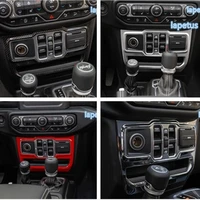 lapetus middle control console window switch control panel decoration frame cover trim abs for jeep wrangler jl 2018 2022
