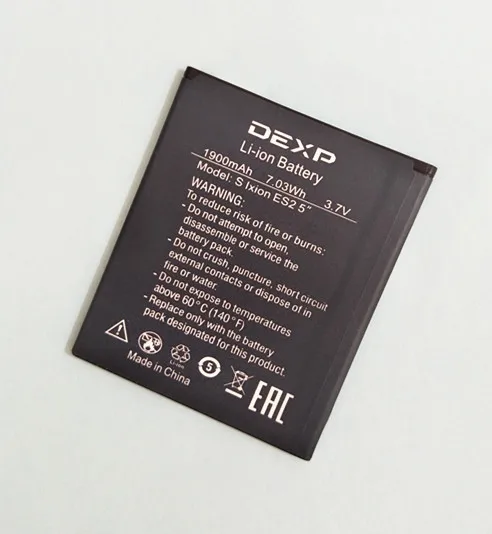 AZK 1900mAh DEXP S Ixion ES2 5 &quotАккумулятор для ES 2 5'' аккумулятор высокого