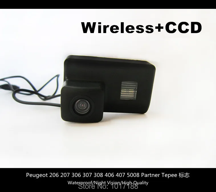 HD! Беспроводная Автомобильная камера заднего вида с Wi-Fi CCD-чип для Peugeot 206 207 306 307 308