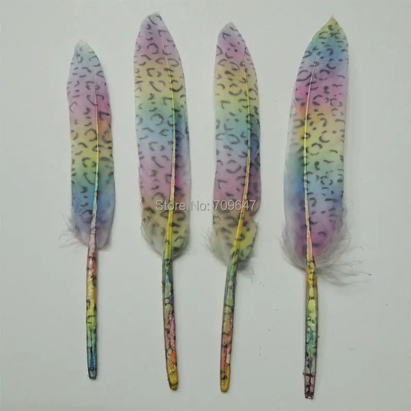 Перо! 100 шт./лот! Утки с леопардовым принтом оптовая продажа свободные перья