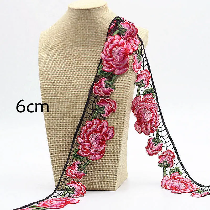 Кружевная ткань 1 ярд/Лот Высококачественная кружевная отделка вышивка сетчатая