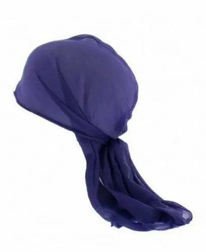 Фиолетовый 8 цветов, Мужская дышащая бандана Durag, плотно прилегающая спортивная повязка на голову Du Rag - Цвет: Фиолетовый