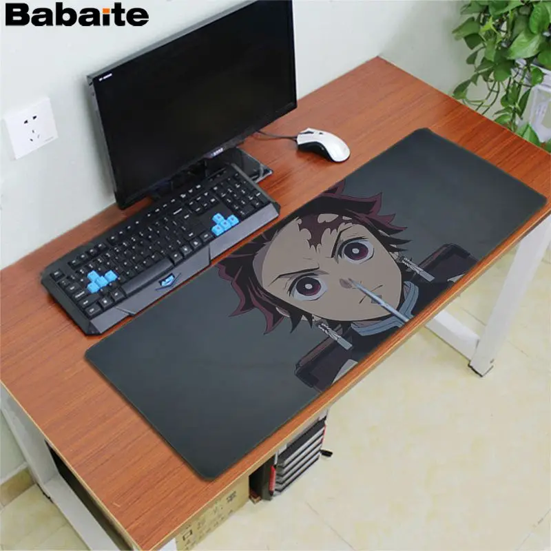 Babaite Высокое качество Демон slayer kimetsu no yaiba Блокировка края коврик для мыши игра