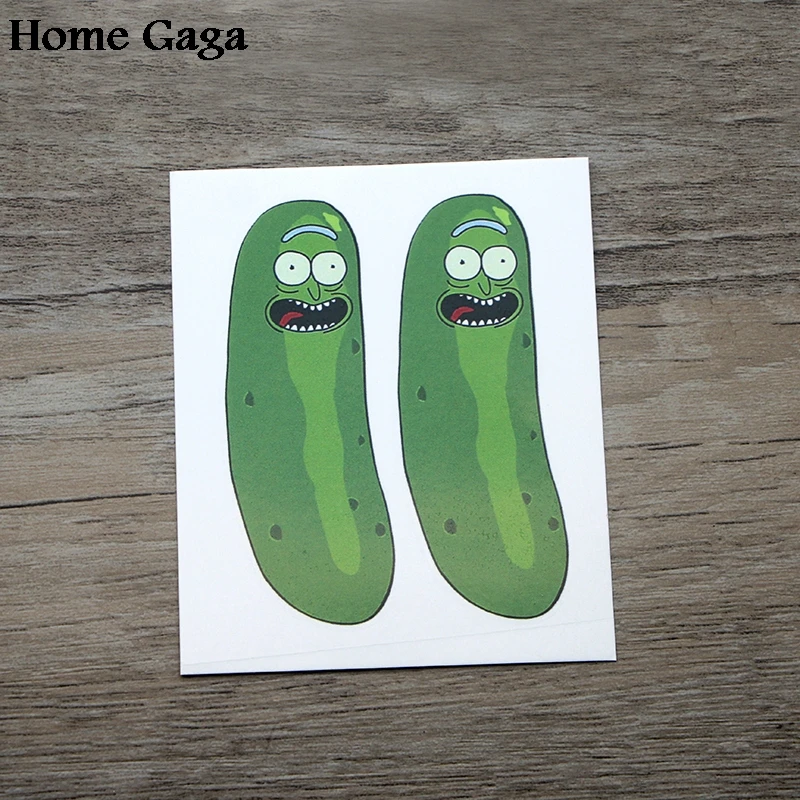 Homegaga, 2 шт., Рик и Морти, сделай сам, временное боди-арт, для женщин, на плече, на руку, Переводные татуировки, макияж, наклейки, вечерние, косплей, D1072