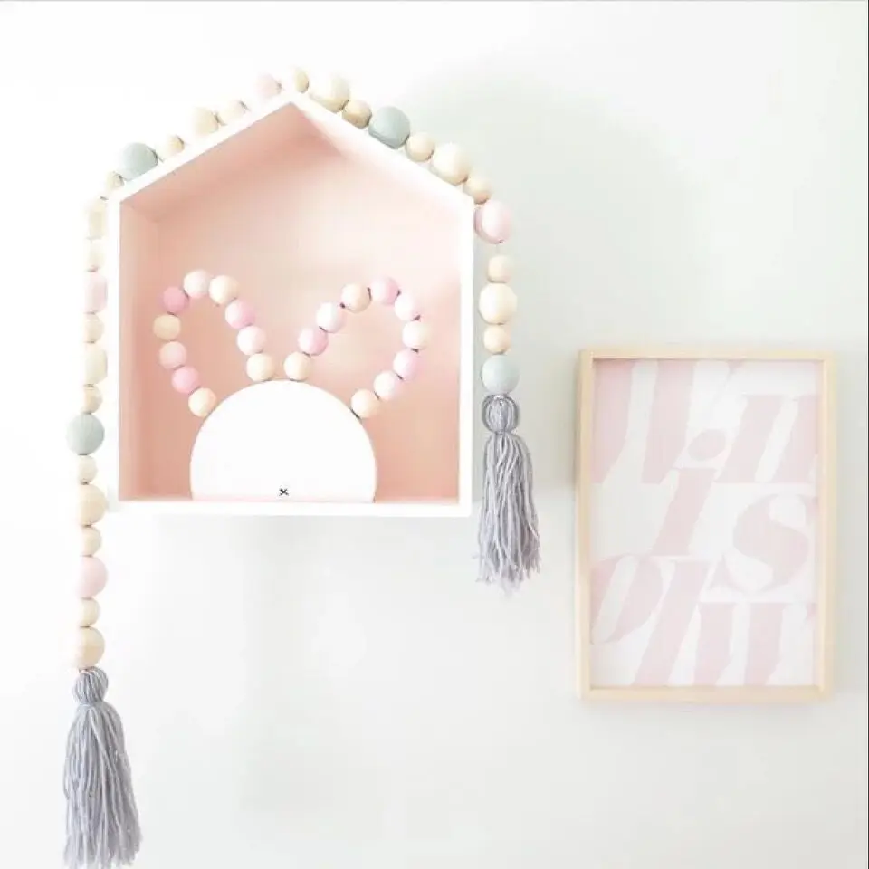 2 шт./партия INS в скандинавском стиле настенный Декор деревянный дом ключ коробка