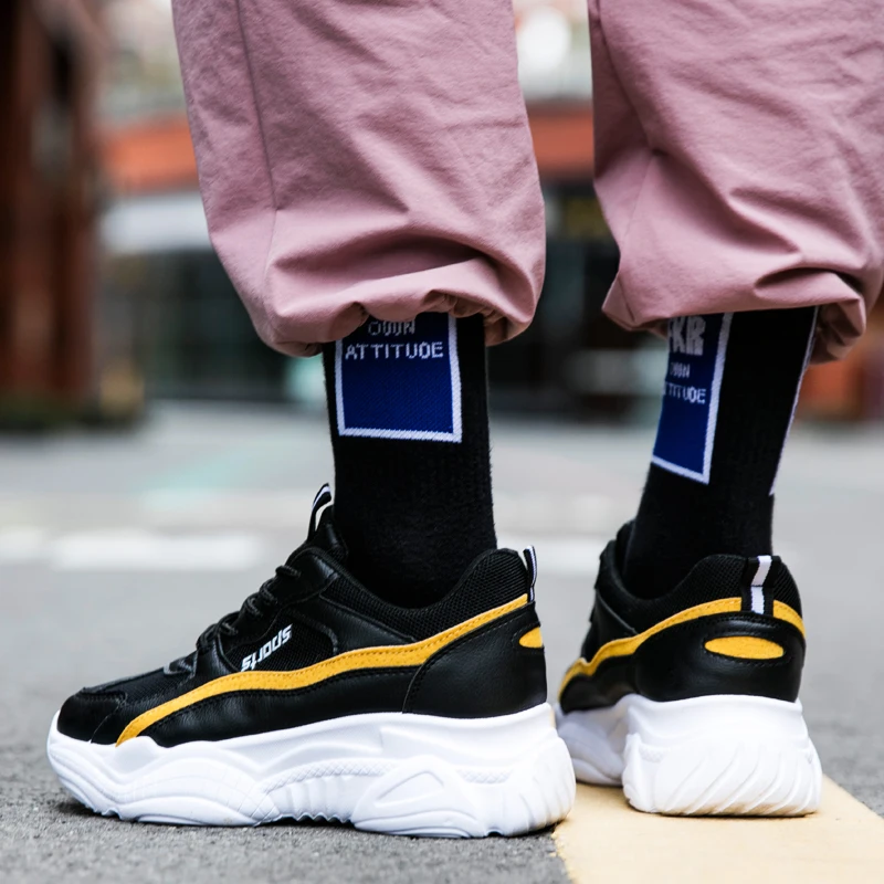 Женские кроссовки для бега LUONTNOR увеличивающие рост в стиле ретро дышащая