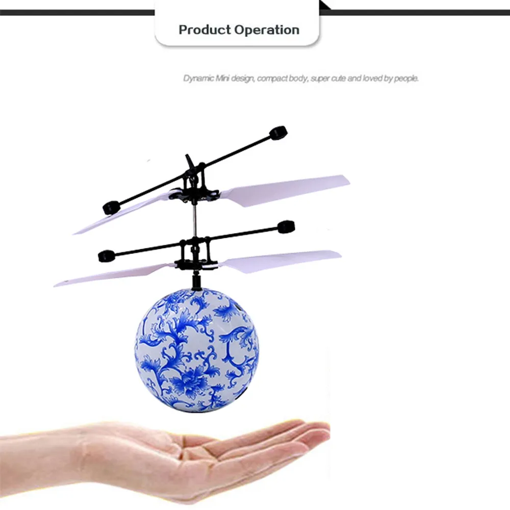 RC игрушка эпоксидный стул летающий шар Дрон Вертолет Встроенный Блестящий