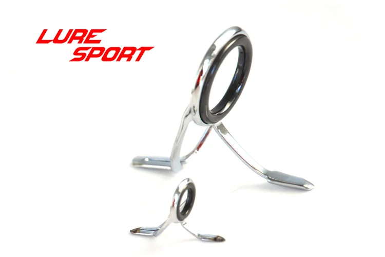 LureSport KW 10 шт. направляющая Серебряная стальная рама черное кольцо Карп для серфинга стержень направляющий стержень строительный компонент ремонт DIY аксессуар