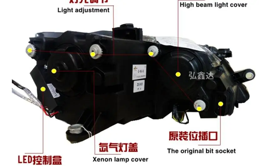 HID, 2012~, автомобильный Стайлинг для фар Jetta, Touareg, sharan, Golf7, routan, saviro, polo, passat, magotan, Jetta Головной фонарь
