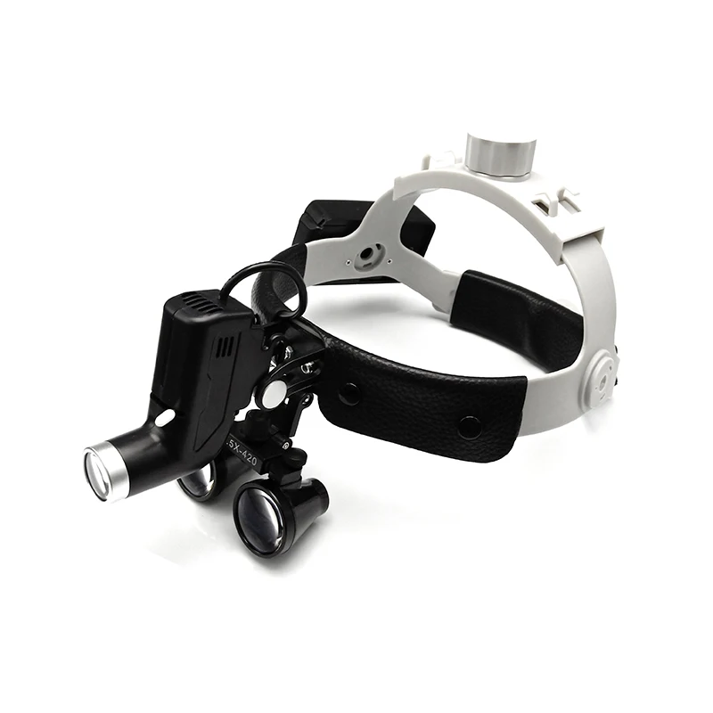

3.5X Magnifiers White and Black Dental Surgical Headlight Lamp for Operation