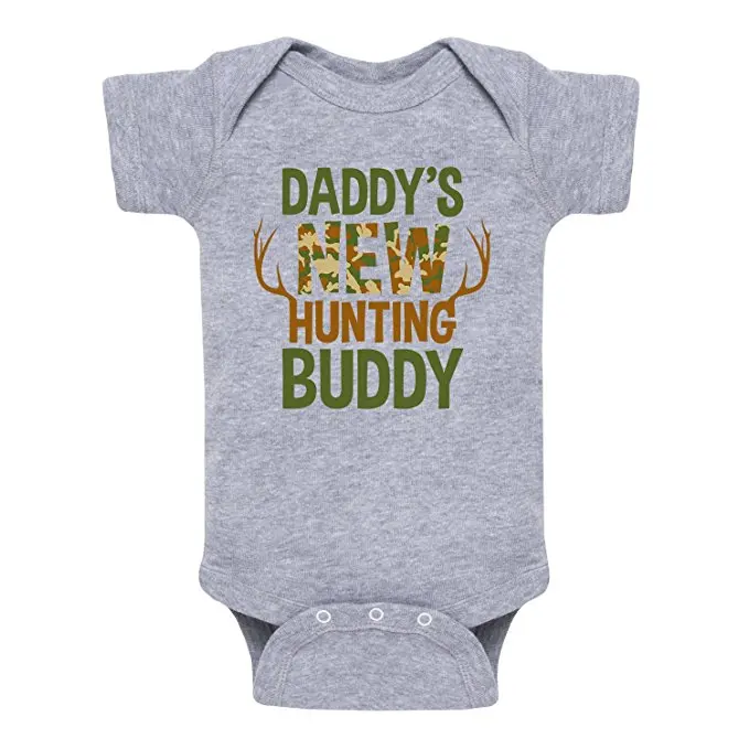 YSCULBUTOL/Новинка для папы охоты Бадди камуфляж один предмет малышей смешные боди