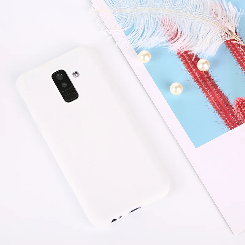 Чехлы для Samsung Galaxy A7 J4 J6 плюс J8 A6 A8 S9 S8 Plus Note 9 8 A3 A5 A7 J3 J5 J7 S7 мягкая Macaron Цвет крышка