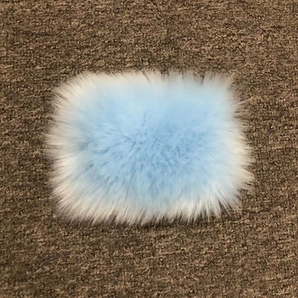 Light Blue Новое поступление, женский жилет из искусственного меха, меховой искусственный мех, зимняя теплая меховая Роскошная верхняя одежда, осенняя мода, длинный стильный жилет S8405 - Цвет: Light Blue