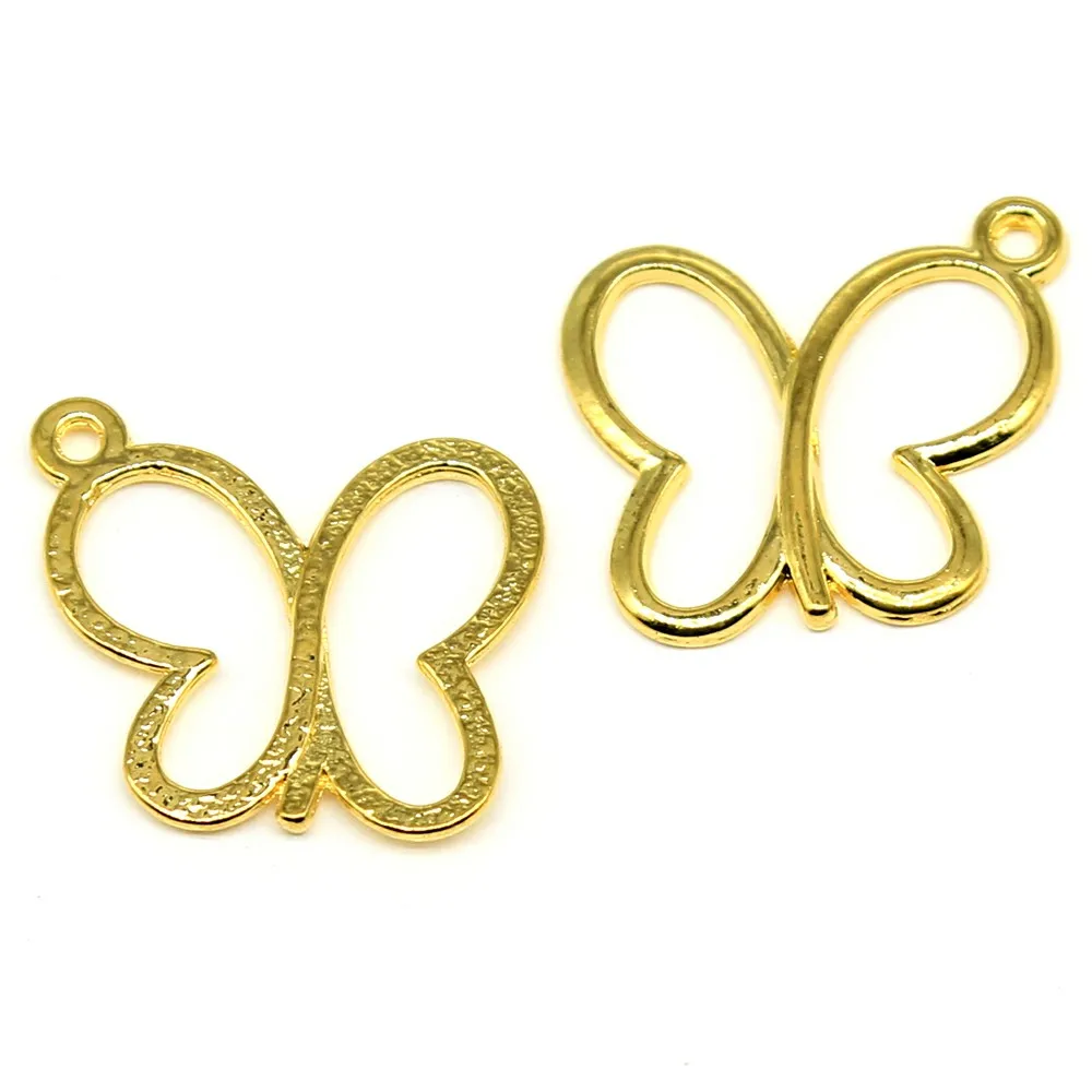 Подвеска в виде бабочки 3 цвета античная бронза античное серебро золотой Бабочка