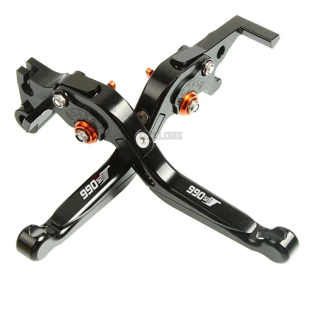 Для 990 SMT 2009 2013 2011 2012 Новый вверх с логотипом мотоцикл тормозной рычаг ЧПУ