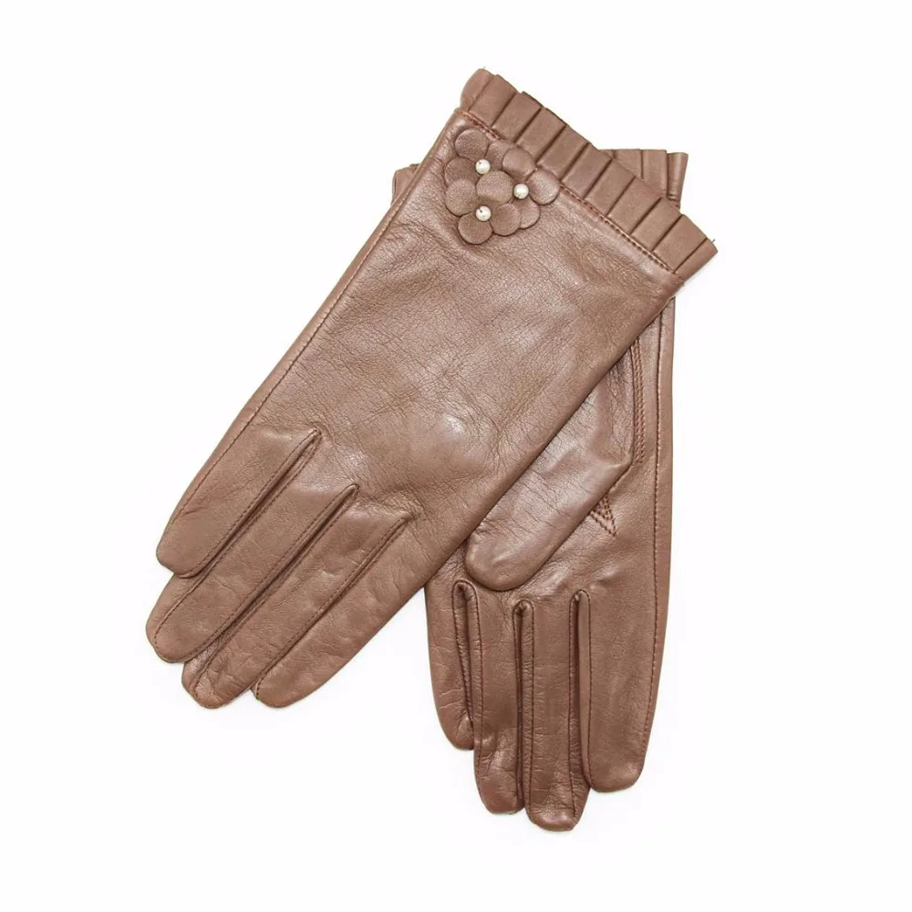 Женские перчатки из натуральной кожи ветрозащитные теплые варежки 100% овчины |