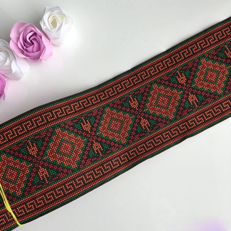 4 Ярда жаккардовая тесьма для вышивки крестиком кружевная отделка 10 см лента
