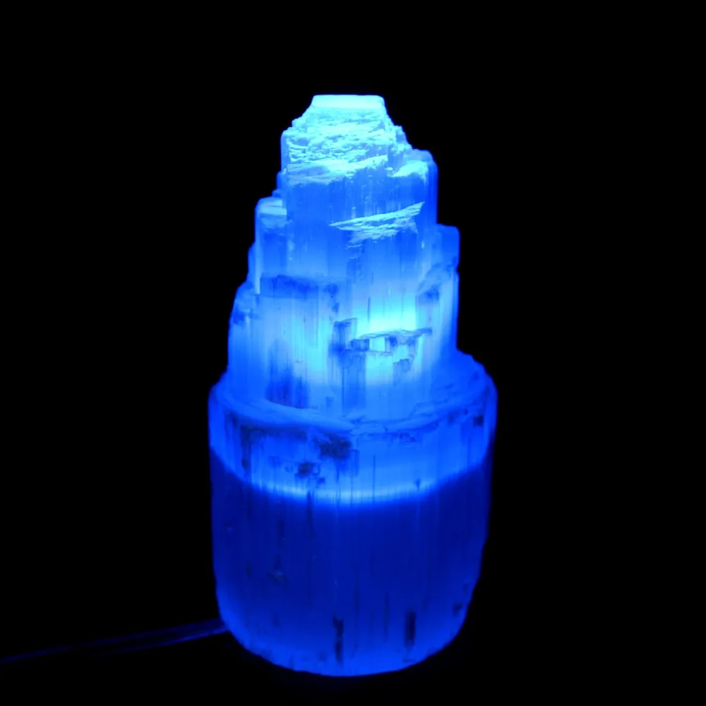 

1pcs Natural Selenite Fraueneis colorful light Crystal Stone Quartz Mineral Healing purifying air Stones And Minerals Specimen