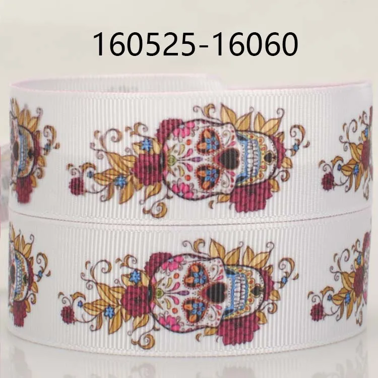 10 ярдов-разные размеры-лента с рисунком головы черепа лента принтом корсажная |