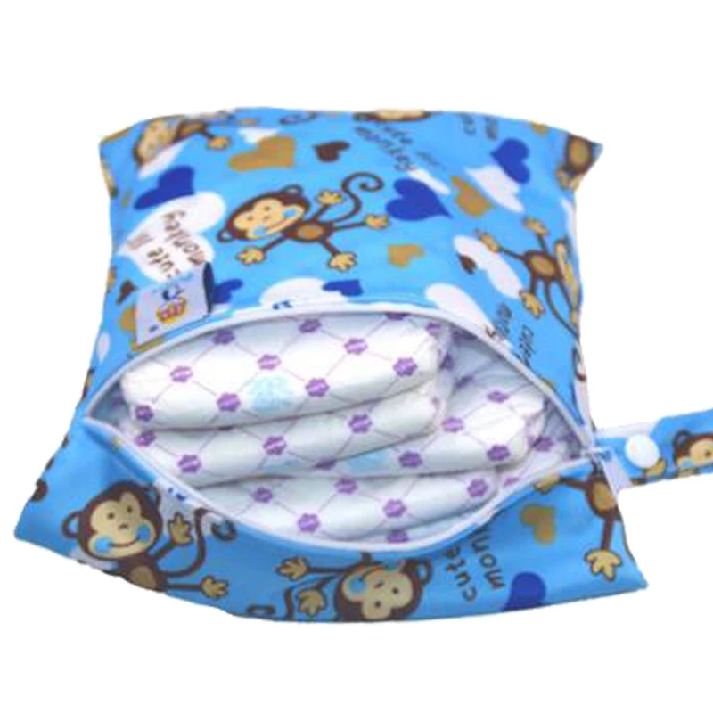 [Pororo] новая модная моющаяся сумка многоразовая для подгузников из ткани детей