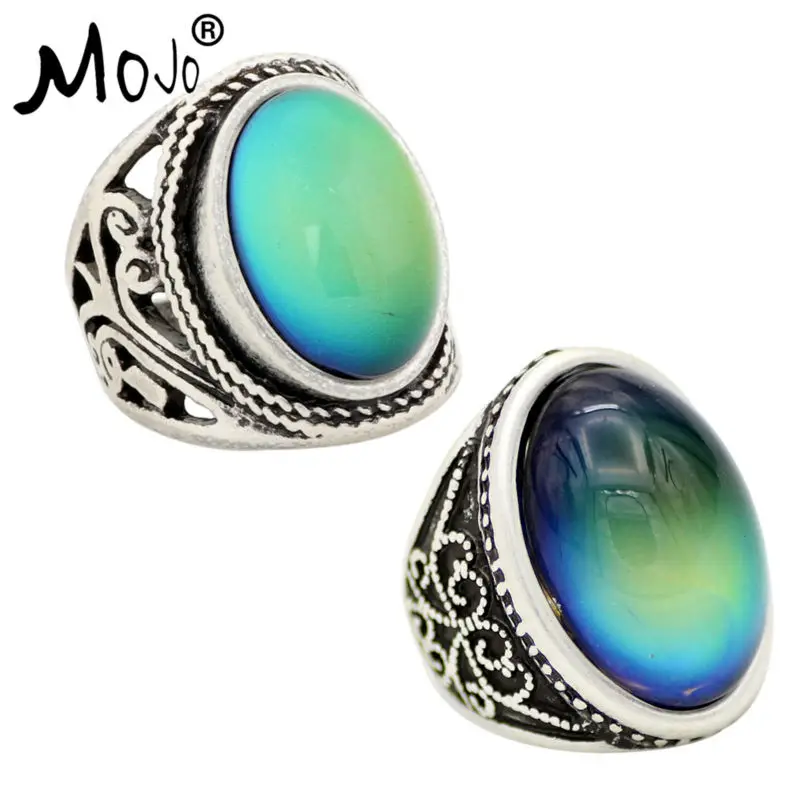 2PCS Vintage Ring Set of Rings on Fingers Mood That Changes Color Wedding Strength for Women Men Jewelry RS019-052 | Украшения и